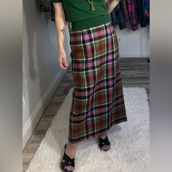 Vivienne Westwood Vintage 1994 Bruce of Kinnaird Tartan Maxi Skirt IT 44 - Picture 3 of 16